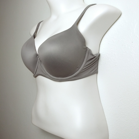 Victoria's Secret Bra Lined Demi/Demi Double Size 36DDD Grey - Picture 2 of 14
